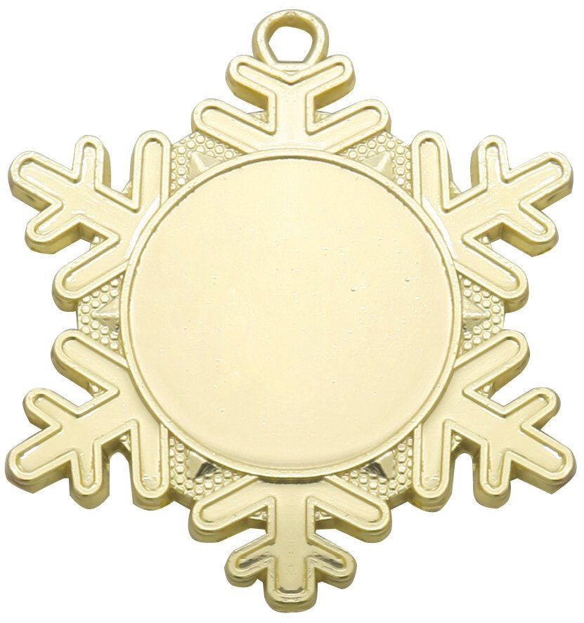 D47 Schneekristall Medaille 50x57 mm