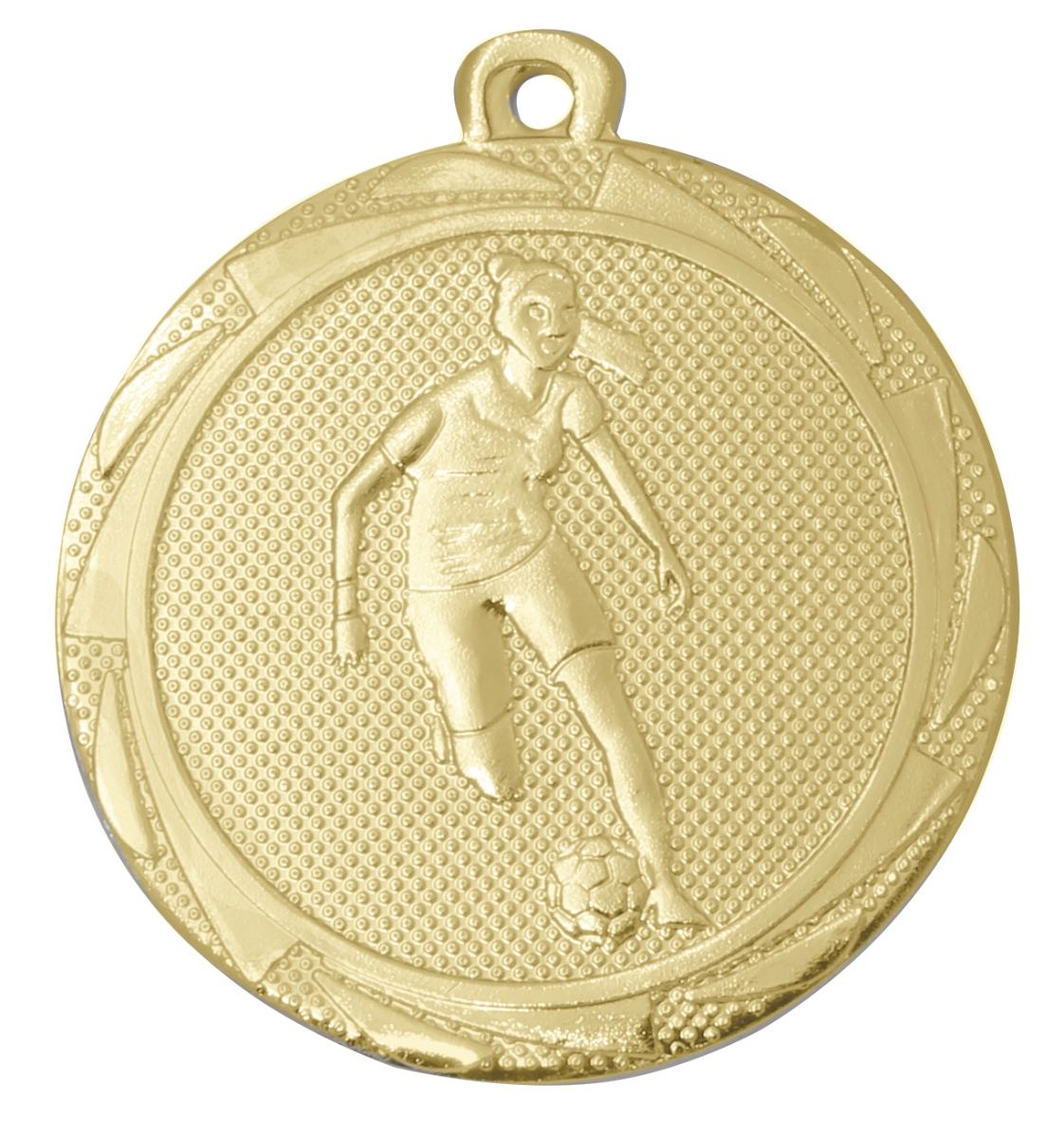 ME111 Damen-Fussball Medaille 45 mm Ø