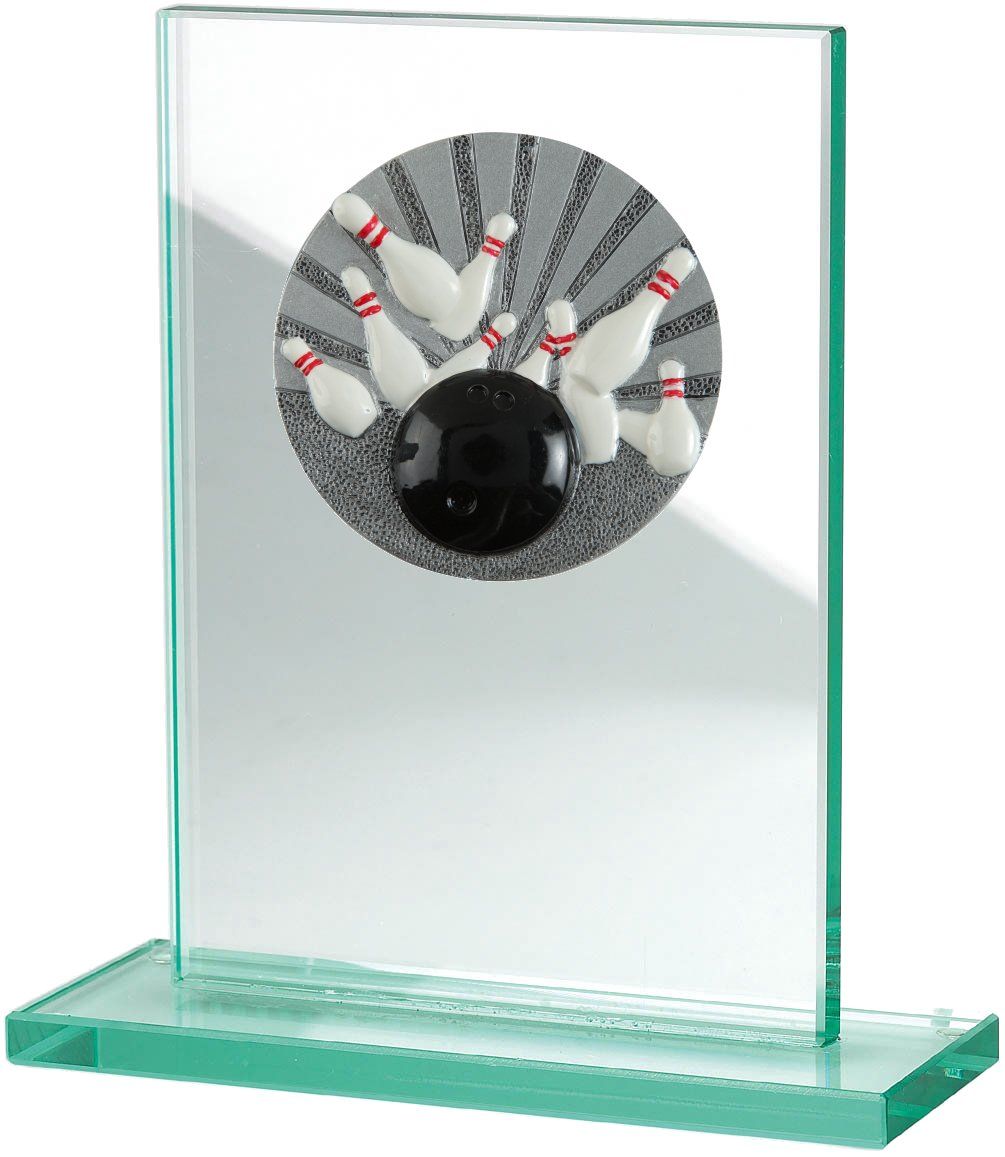 W511.006 Bowling - Kegler Glastrophäe | 100x150 mm