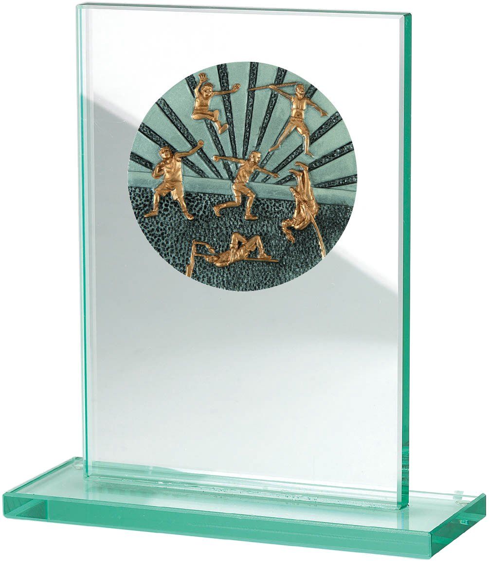 W511.055 Leichtathletik Glastrophäe | 100x150 mm