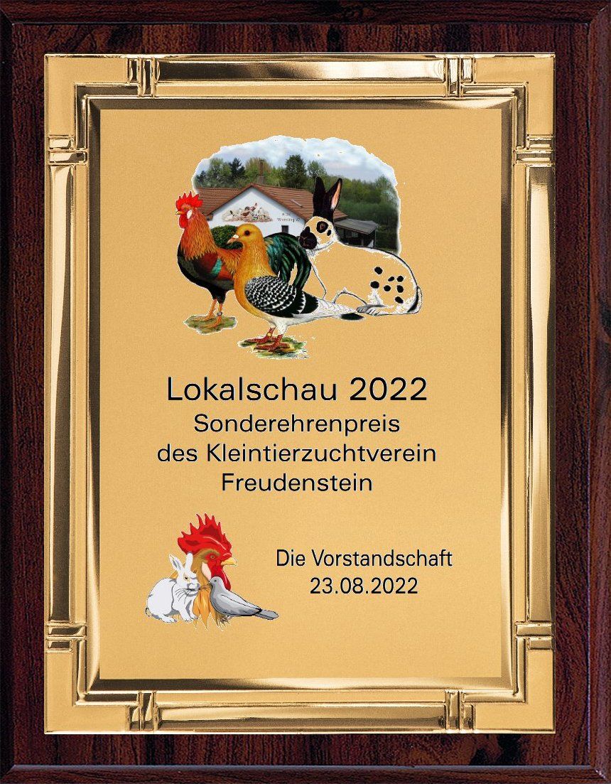 A35836.01 Holzehrentafel | 200x250 mm