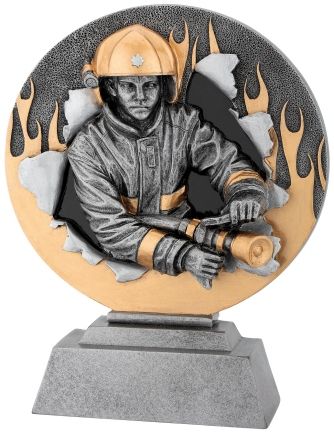 FG1180 Feuerwehr Kunstharz-Pokal inkl. Beschriftung | 20,0 cm