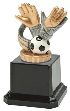 N78.FX013 Fussball - Torwart Pokalfigur inkl. Beschriftung | 12,5 cm