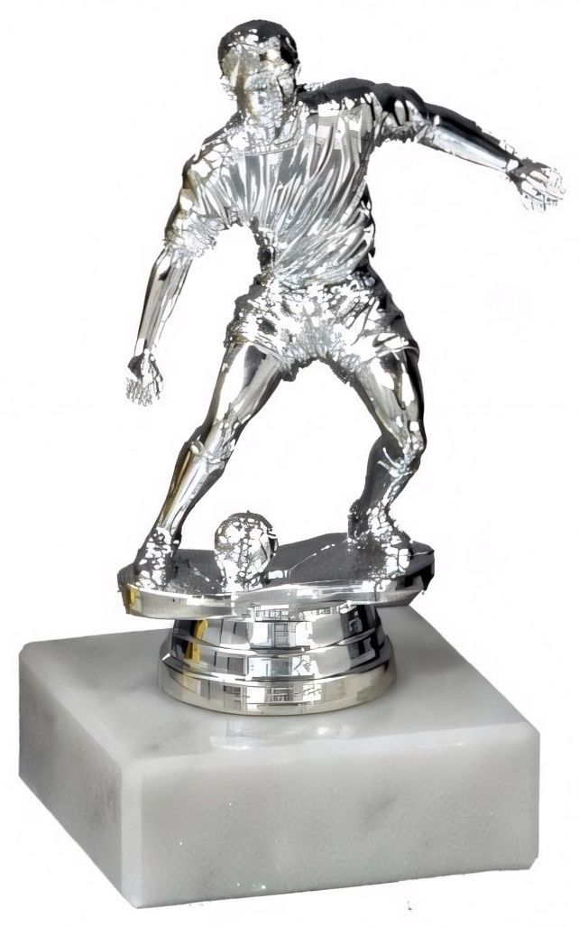 A59852 Fussball Figur mit Marmorsockel 12,0 cm | montiert