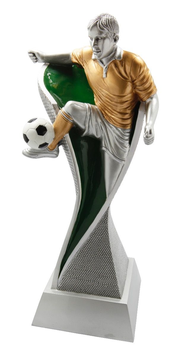 FG4020 Fussball Kunstharzpokal inkl. Beschriftung | 40,0 cm