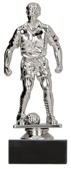 01.2FIG Fussball Figur mit Marmorsockel 15,0 cm | montiert