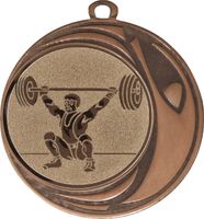 DI7006.283 Gewichtheber Medaille 70 mm Ø