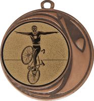 DI7006.346 Kunstradfahren Medaille 70 mm Ø