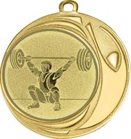 DI7006.283 Gewichtheber Medaille 70 mm Ø