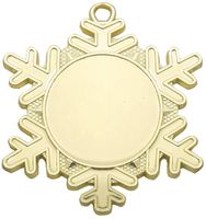 D47 Schneekristall Medaille 50x57 mm