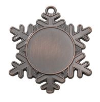 D47 Schneekristall Medaille 50x57 mm