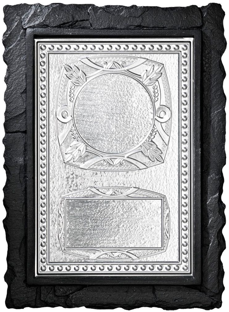 35874 Schieferlook-Plakette | 19x14 cm