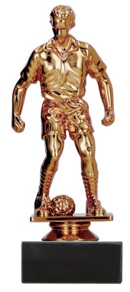 01.3FIG Fussball Figur mit Marmorsockel 15,0 cm | montiert