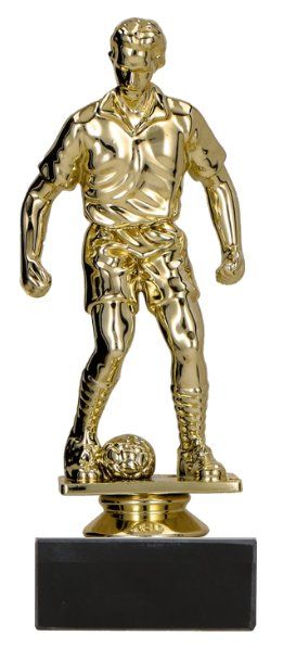 01.1FIG Fussball Figur mit Marmorsockel 15,0 cm | montiert