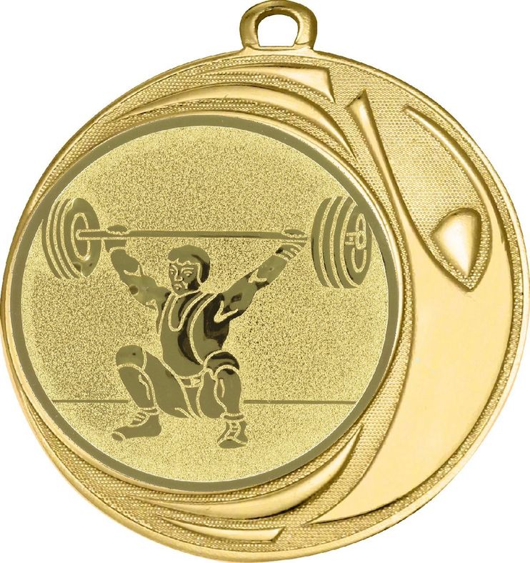 DI7006.283 Gewichtheber Medaille 70 mm Ø