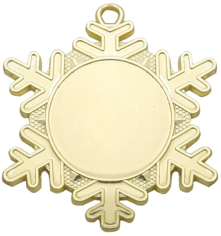 D47 Schneekristall Medaille 50x57 mm