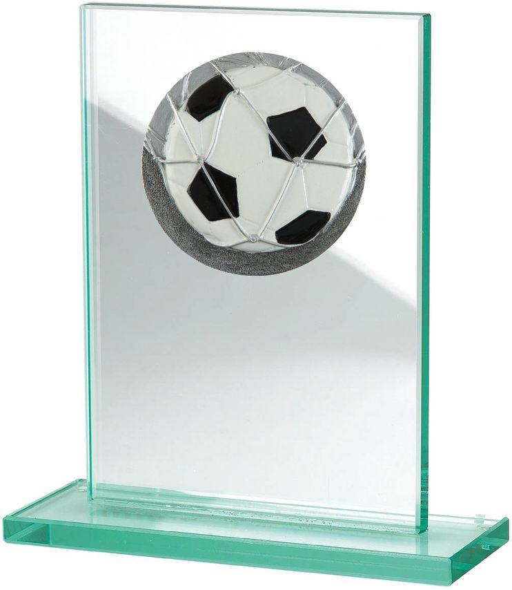 W511.003 Fussball Glastrophäe | 100x150 mm