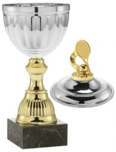 1025.008 Tennis Pokale mit Deckelfigur inkl. Beschriftung | Serie 7 Stck.