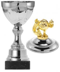 1054.006 Fussball Bambini Pokale mit Deckelfigur inkl. Beschriftung | Serie 7 Stck.