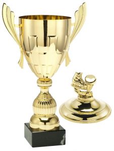 1083.015 Eishockey Pokale mit Deckelfigur inkl. Beschriftung | Serie 10 Stck.