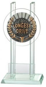 140.BL51 Golf  - LONGEST DRIVE - Glaspokal/trophäe inkl. Beschriftung | 3 Größen