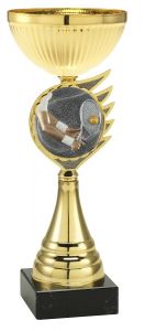 2000FG012 Tennis Pokal mit Kunstharzmotiv inkl. Gravur | Serie 5 Stck.