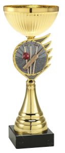 2000FG019 Cricket Pokal mit Kunstharzmotiv inkl. Gravur | Serie 5 Stck.