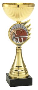 2000FG025 Basketball Pokal mit Kunstharzmotiv inkl. Gravur | Serie 5 Stck.