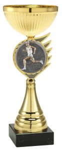 2000FG030 Läufer Pokal mit Kunstharzmotiv inkl. Gravur | Serie 5 Stck.