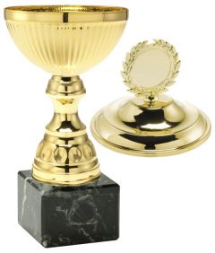 3006 Pokale mit Deckel inkl. Emblem u. Gravur | Serie 3 Stck.