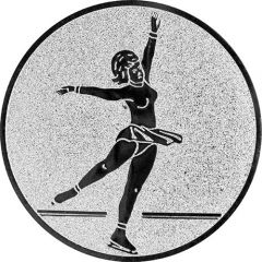9100.342 Pokal-Emblem Eisläuferin | 25 mm Ø