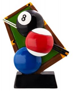39776 Billard Figur inkl. Beschriftung | 12,7 cm