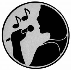 9100.581 Pokal-Emblem Musik - Playback | 25 mm Ø