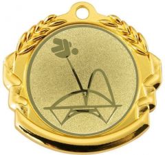 9360.364 Trampolin Medaille 70 mm Ø inkl. Band / Kordel | montiert