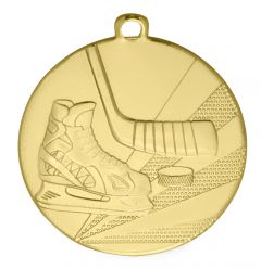 D112L Eishockey Medaille 50 mm Ø inkl. Band / Kordel | montiert