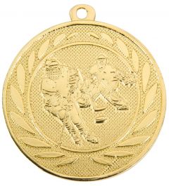 DI5000.ZA Eishockey Medaille 50 mm Ø inkl. Kordel / Band | montiert