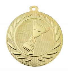 DI5000.A Sieger-Pokal Medaille 50 mm Ø inkl. Kordel / Band | montiert
