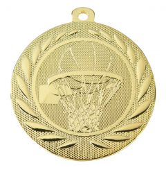 DI5000.M Basketball Medaillen 50 mm Ø inkl. Band / Kordel | montiert