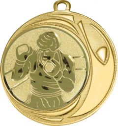 DI7006.281 Boxsport - Boxer Medaille 70 mm Ø inkl. Kordel / Band | montiert