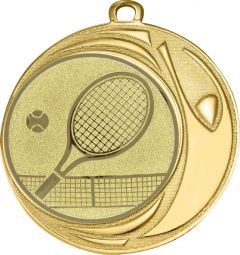 DI7006.208 Tennis Medaille 70 mm Ø inkl. Kordel / Band | montiert