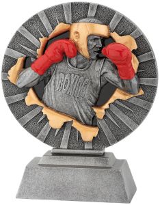 FG1111 Boxer - Boxsport Kunstharzpokal inkl. Beschriftung | 17,5 cm