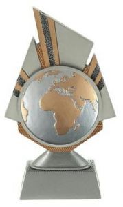 FG130.BL18 Globus - Weltkugel Pokal inkl. Beschriftung | 3 Größen