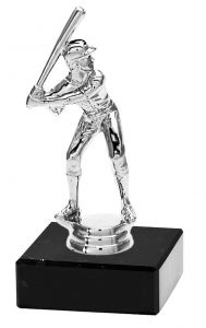 M34054 Baseball Pokal-Figur mit Marmorsockel inkl. Beschriftung | 15,0 cm