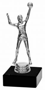 M34636 Volleyball - Herren Pokal-Figur mit Marmorsockel inkl. Beschriftung | 17,6 cm