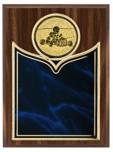 H360.451 Holzehrentafel mit Metallzierplatte inkl. Beschriftung | 113x150 mm