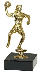 M38298 Handball - Damen Pokal-Figur mit Marmorsockel inkl. Beschriftung | 15,4 cm
