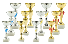 Sparpaket Pokale Duisburg LOT2024-7 - Pokalpaket mit 12 Pokalen | 4 Serien à 3 Größen