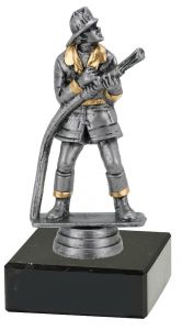 M34140 Feuerwehr Pokal-Figur mit Marmorsockel inkl. Beschriftung | 15,5 cm