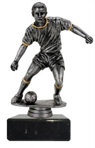 M34147 Fussball Pokal-Figur mit Marmorsockel inkl. Gravur | 23,7 cm