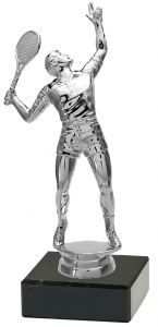 M34608 Tennis (Herren) Pokal-Figur mit Marmorsockel inkl. Beschriftung | 23,6 cm